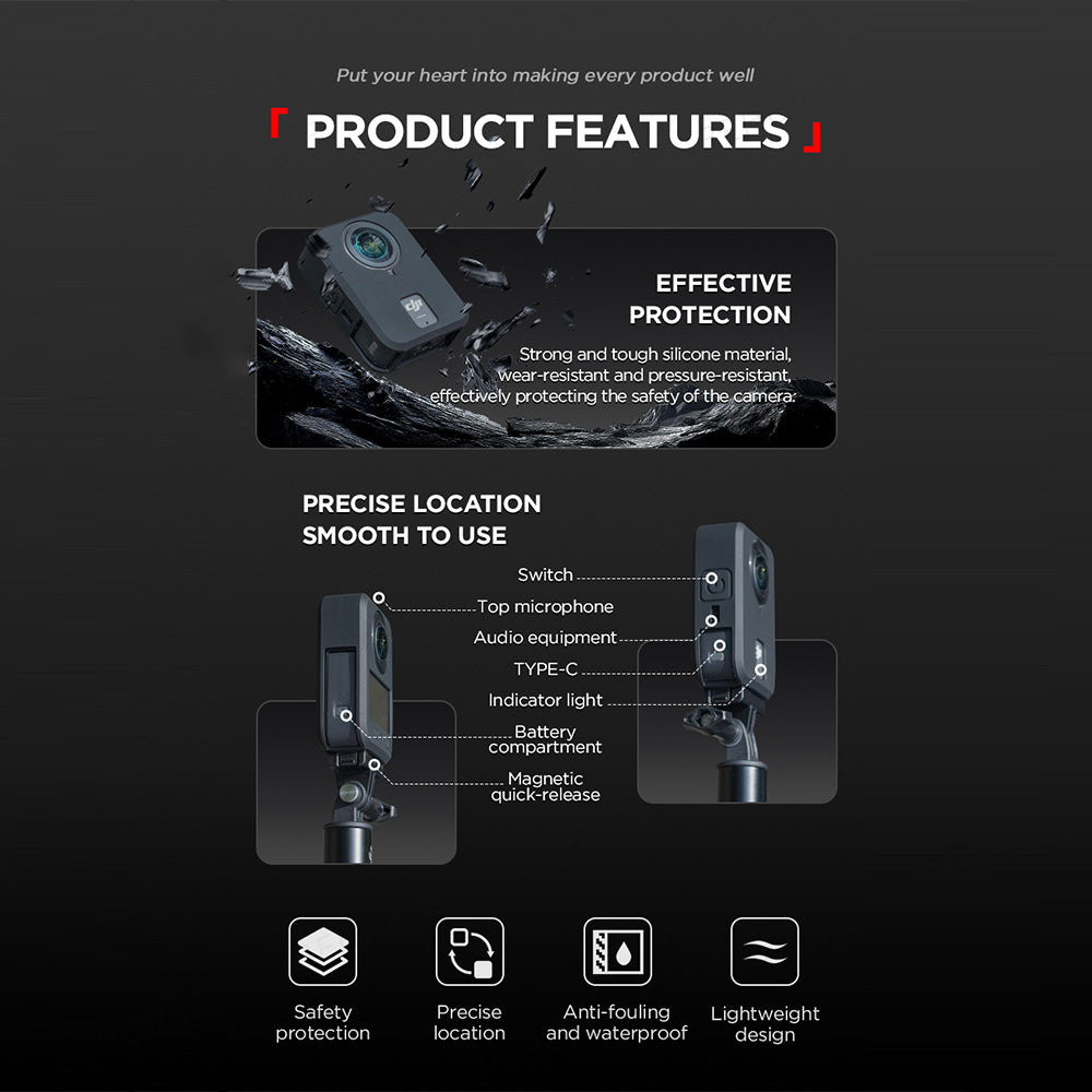 Protective Silicone Case for DJI Osmo 360